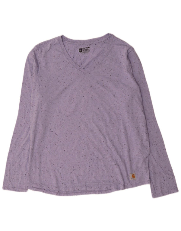 Carhartt Γυναικεία Χαλαρή Εφαρμογή Μακρυμάνικο US 20 2XL Μωβ βαμβακερό