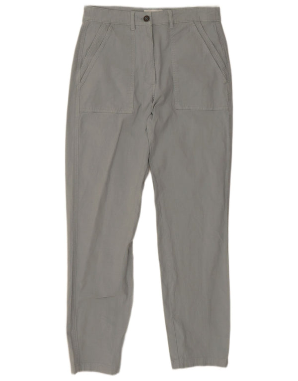 White Stuff Γυναικείο ψηλόμεσο λεπτό παντελόνι UK 10 Small W28 L28 Grey