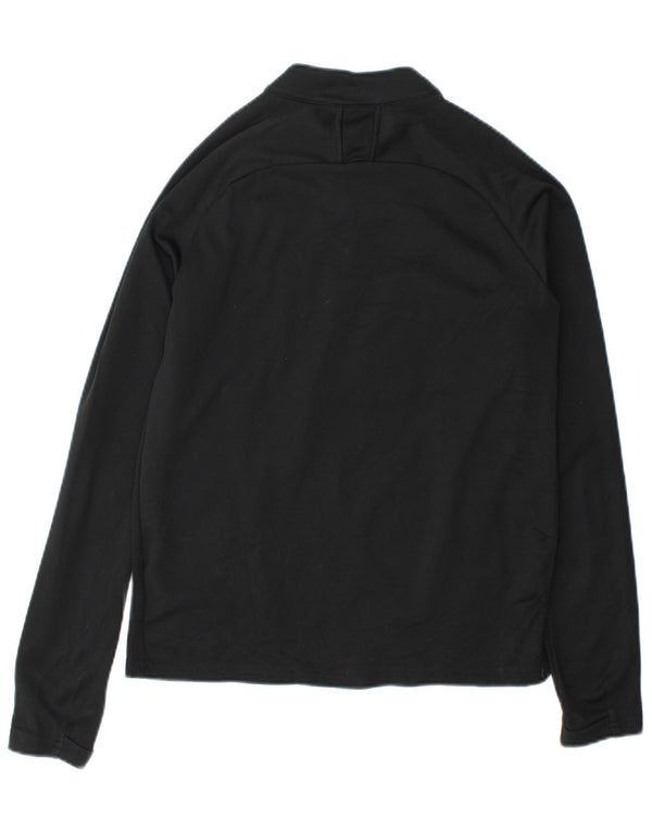 Φούτερ Nike Boys Dri Fit με φερμουάρ με λαιμόκοψη 12-13 ετών μεγάλο μαύρο