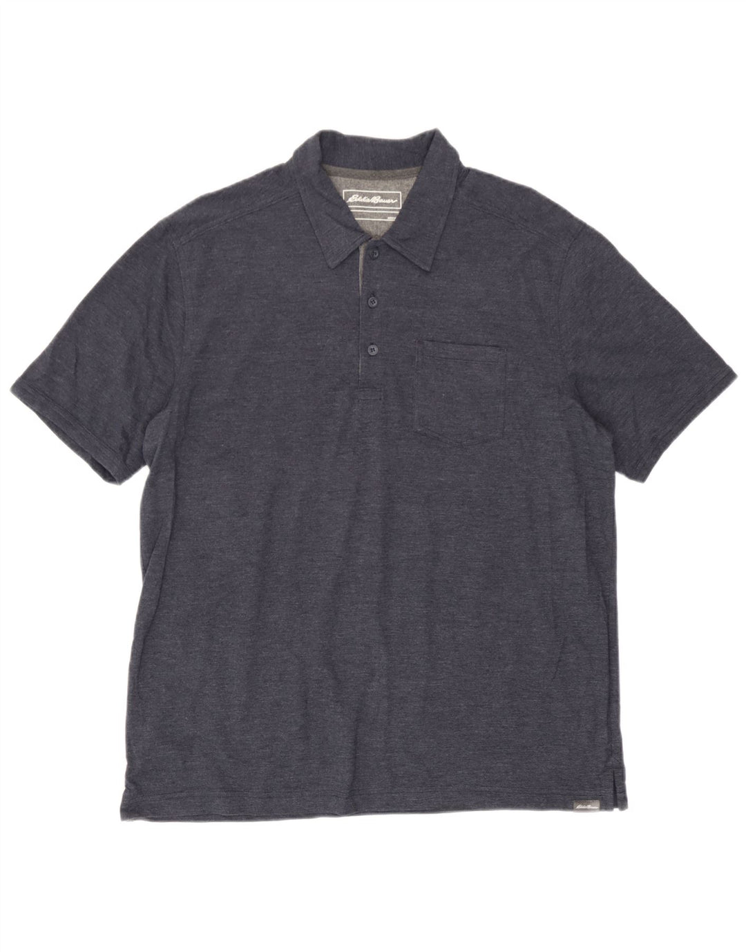 Ανδρικό πουκάμισο πόλο Eddie Bauer, μεγάλο ναυτικό, βαμβακερό