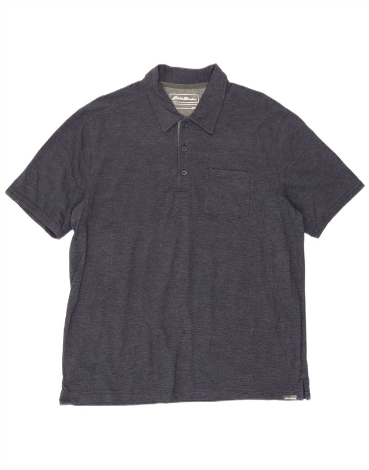 Ανδρικό πουκάμισο πόλο Eddie Bauer, μεγάλο ναυτικό, βαμβακερό
