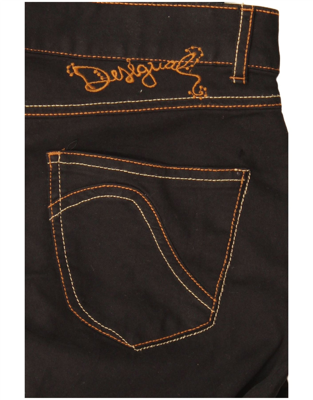 Γυναικείο Slim Casual Παντελόνι Desigual W30 L30 Μαύρο