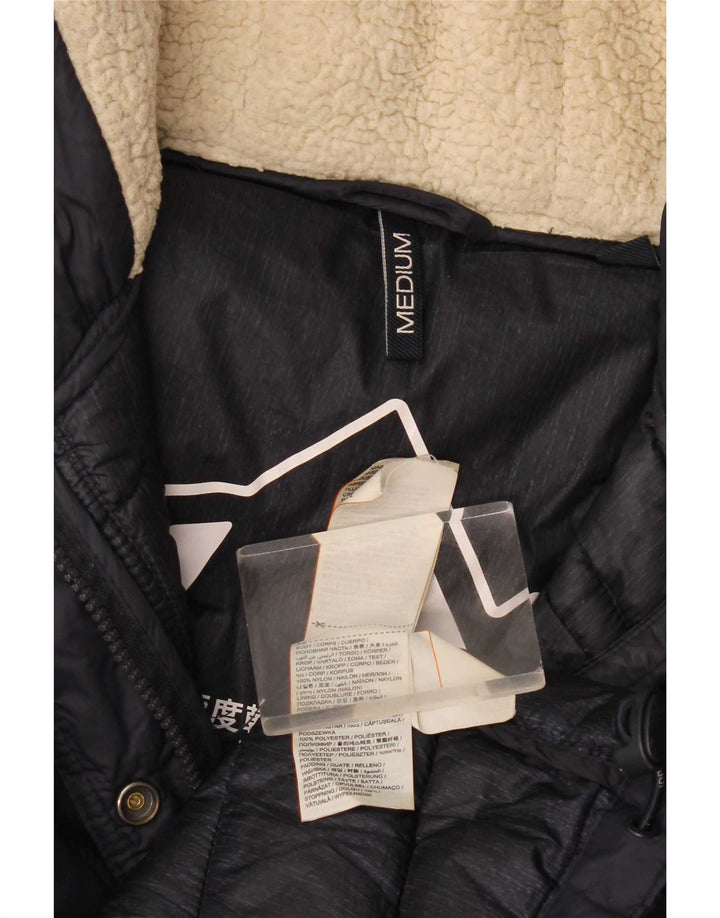 Superdry γυναικείο μπουφάν με κουκούλα UK 14 Medium Navy Blue Nylon