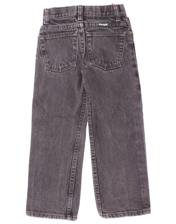 Wrangler Boys Slim Jeans 7-8 ετών W22 L20 Γκρι βαμβακερό