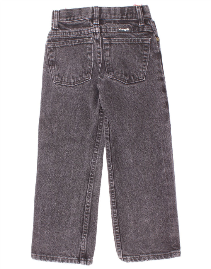 Wrangler Boys Slim Jeans 7-8 ετών W22 L20 Γκρι βαμβακερό
