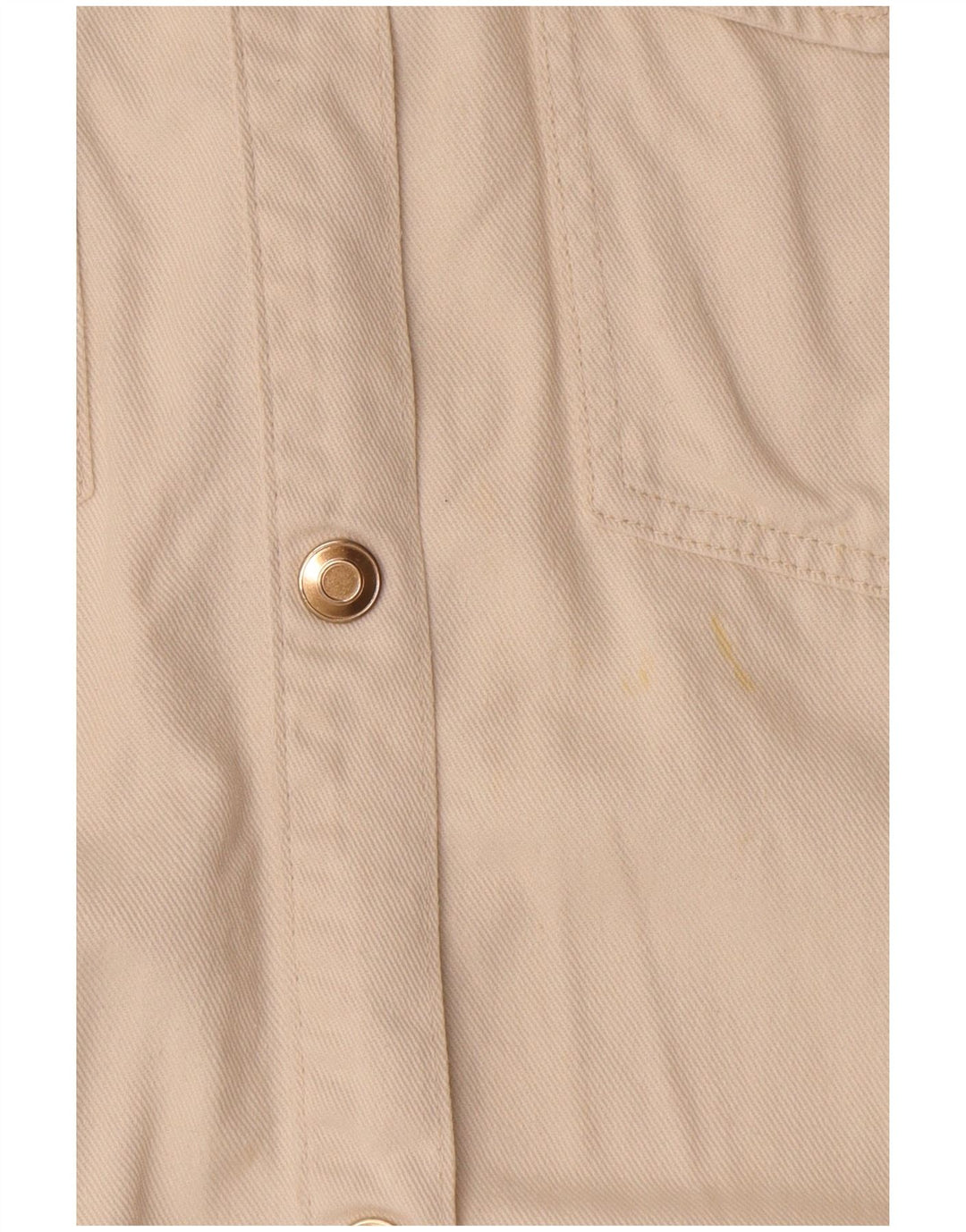 Zara Γυναικείο Bomber Jacket UK 10 Small Off White Βαμβακερό
