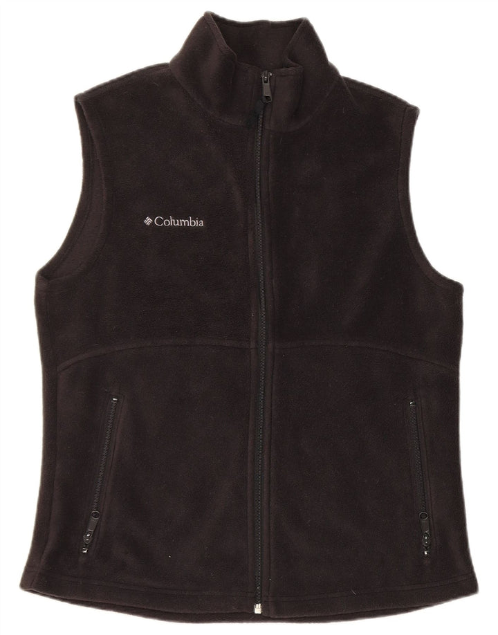Columbia Womens Fleece Gilet UK 12 Medium Black Polyester