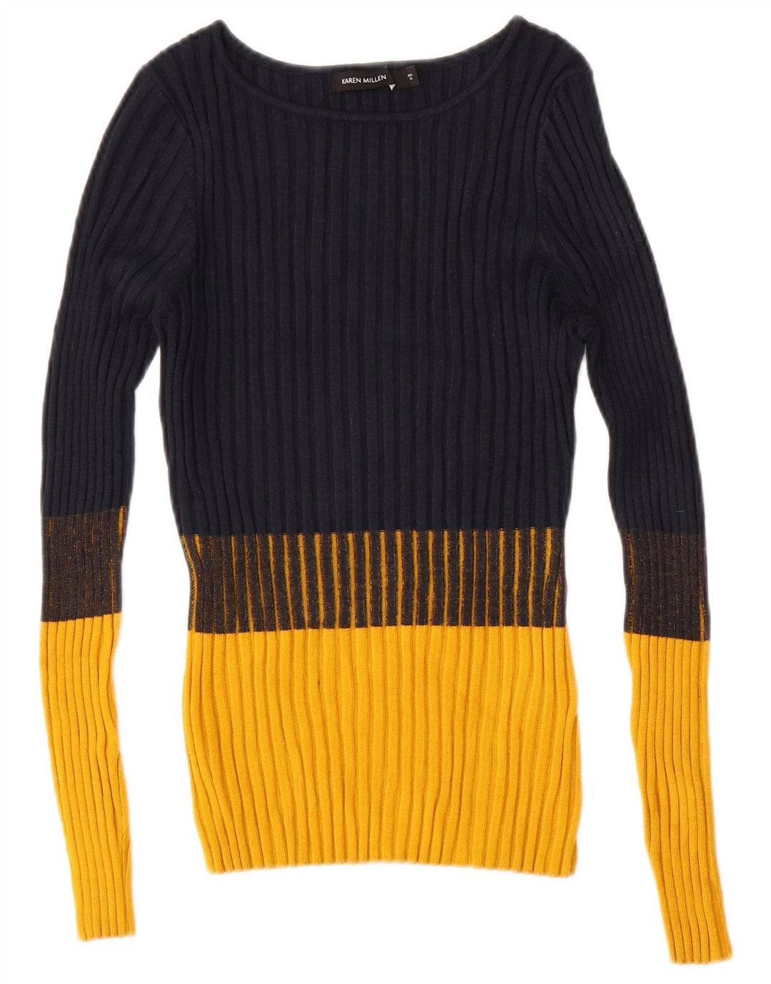 Karen Millen Γυναικείο πουλόβερ με λαιμόκαυστο UK 12 Medium Navy Blue