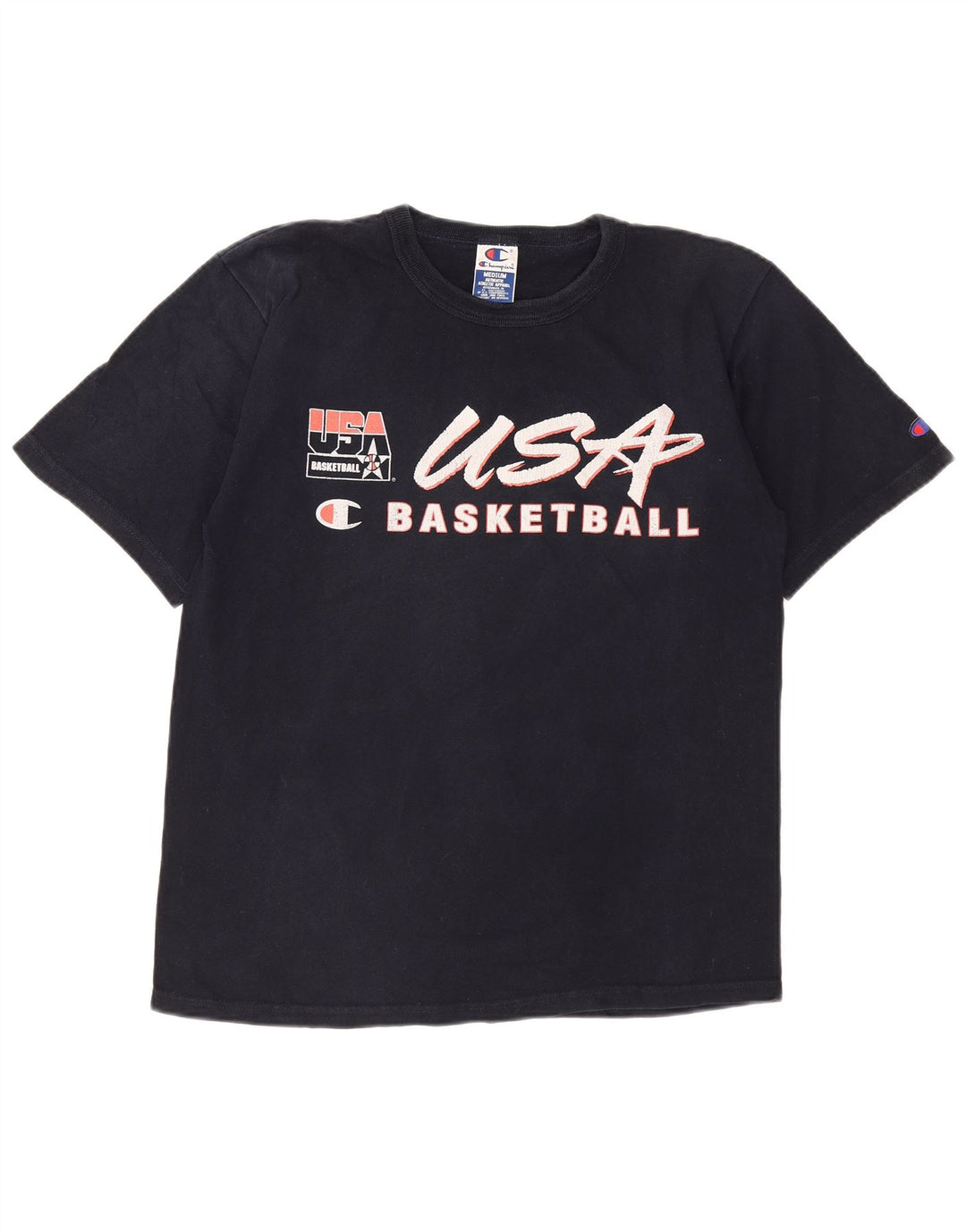Ανδρικό γραφικό μπλουζάκι Champion Top Medium Navy Blue βαμβακερό