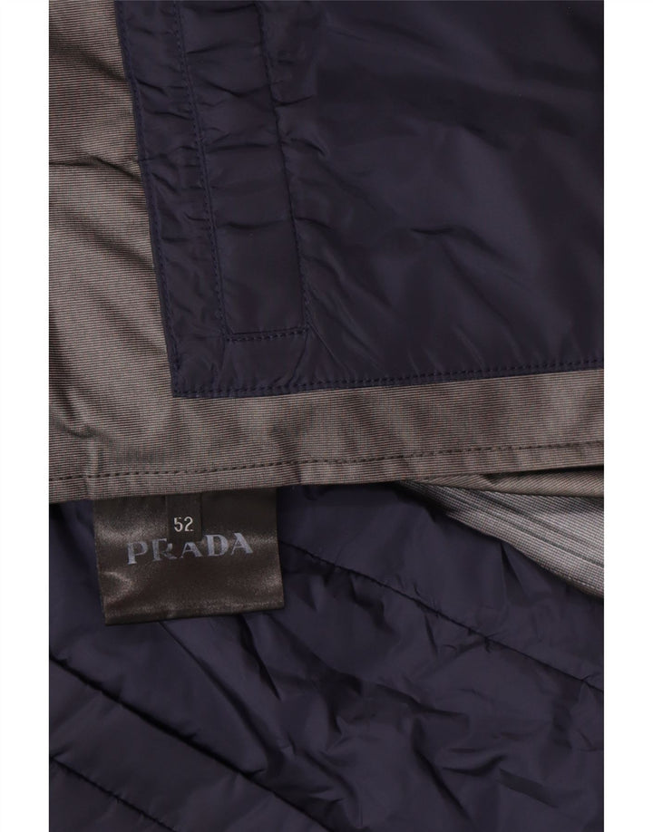 Ανδρικό μπουφάν PRADA Windbreaker IT 52 XL Navy Blue Polyester Classic