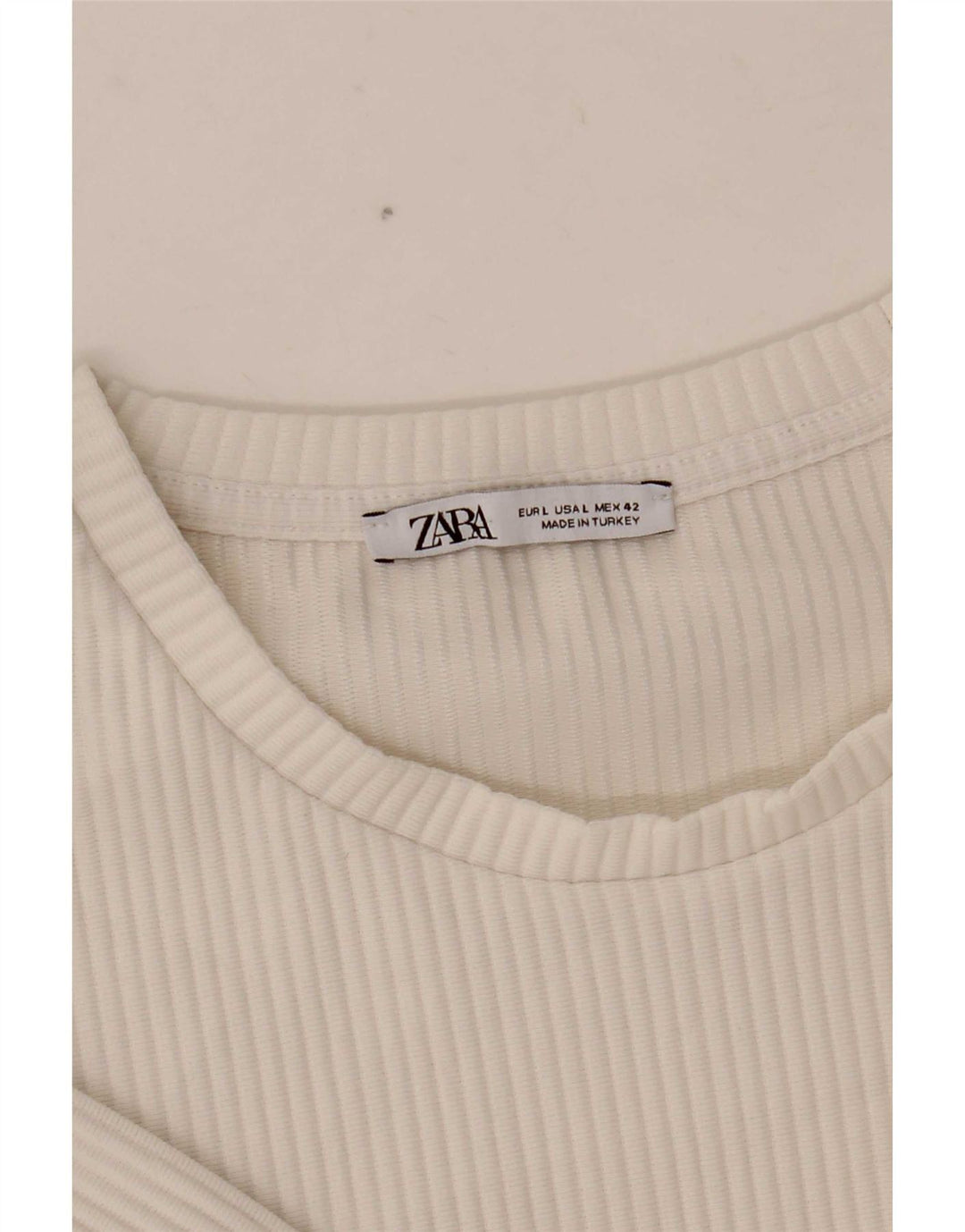 Ανδρικό T-Shirt Zara Top Large Λευκό
