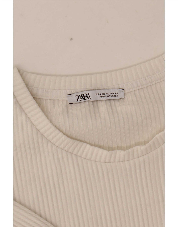 Ανδρικό T-Shirt Zara Top Large Λευκό