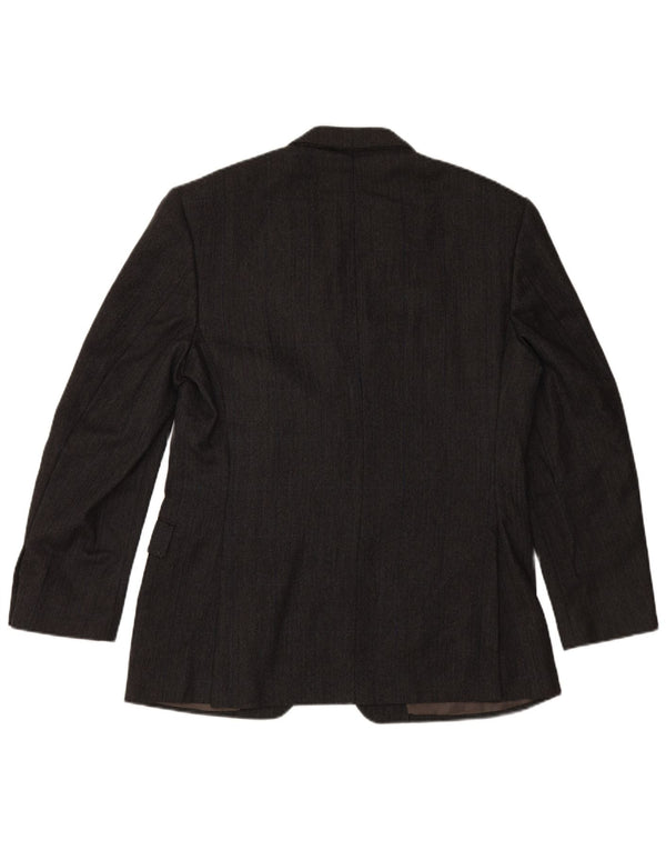 ING LORO PIONA & CO. Ανδρικό σακάκι σακάκι IT 52 XL Μαύρο ψαροκόκκαλο