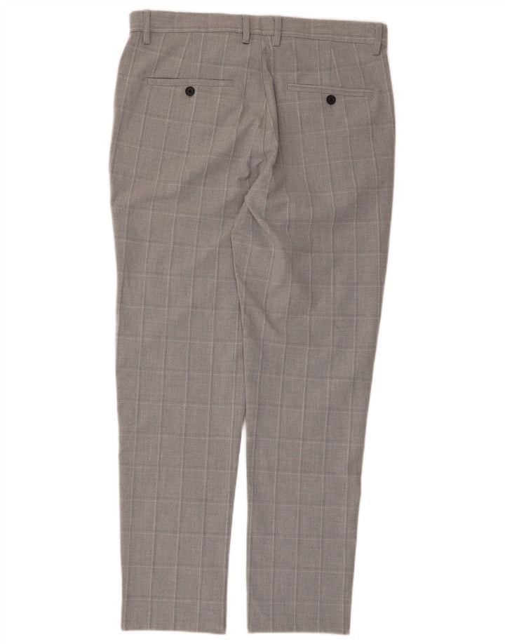 Zara Ανδρικό παντελόνι Chino Slim EU 40 Medium W31 L28 Grey Check
