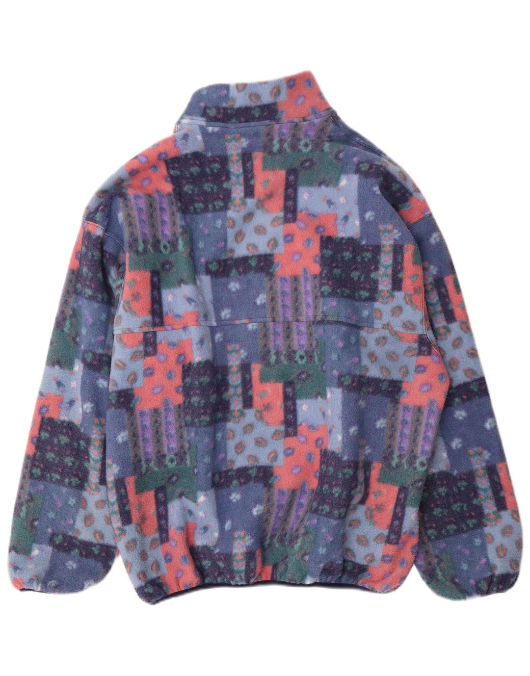Rifle Ανδρικό κουμπιά Fleece Jumper XL Πολύχρωμο Patchwork Πολυεστέρας