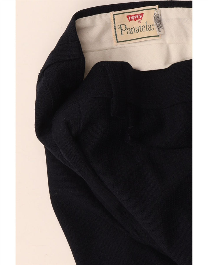 Γυναικείο ίσιο casual παντελόνι LEVI'S W34 L29 Navy Blue