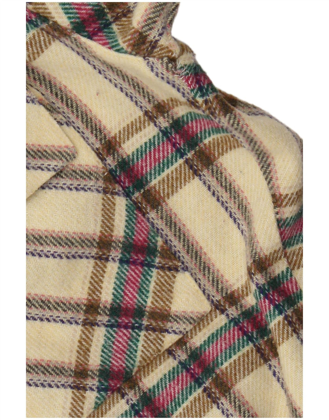 POP 84 Ανδρικό καρό πουκάμισο φανελένιο μεσαίο κίτρινο καρό μαλλί