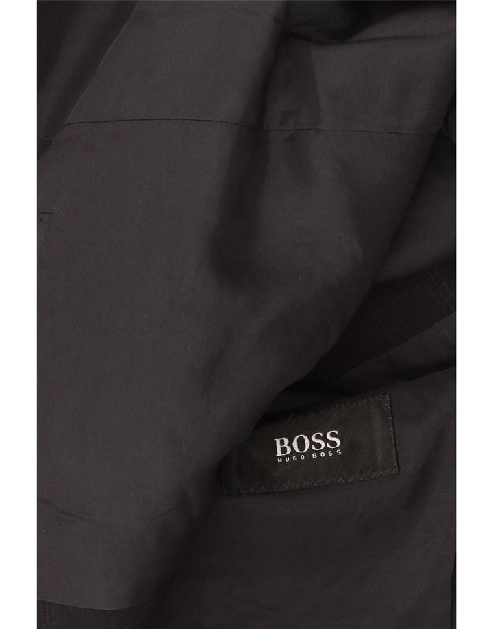 Ανδρικό σακάκι 3 κουμπιών Hugo Boss UK 38 Medium Navy Blue Check