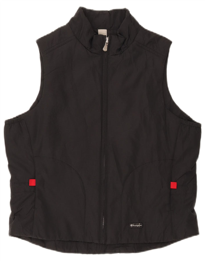 CHAMPION Womens Gilet UK 10 Small Black Polyester
