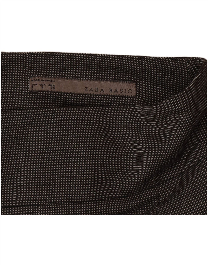 Zara Γυναικεία Pencil Φούστα Small W26 Grey Spotted Polyester