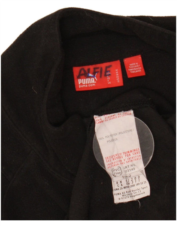 Puma γυναικείο φερμουάρ με φερμουάρ Fleece UK 12 Μεσαίο Μαύρο Πολυεστέρας