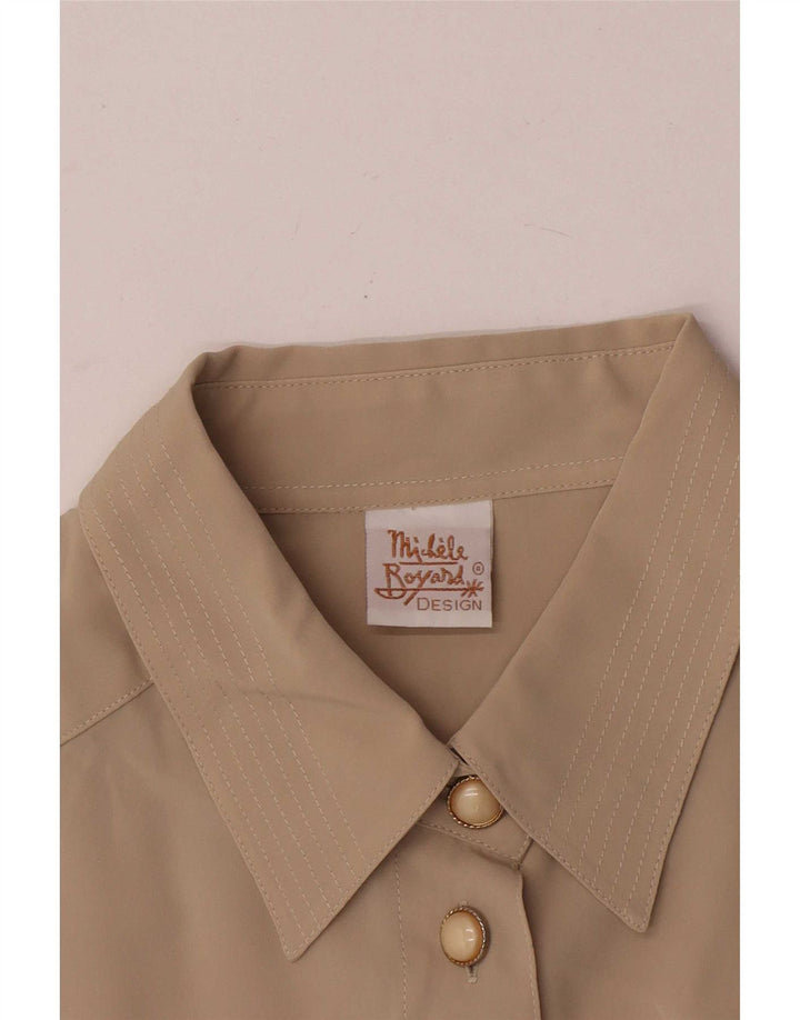 Michele Boyard Γυναικείο πουκάμισο Oversized Μπλούζα IT 42 Medium Khaki Polyester