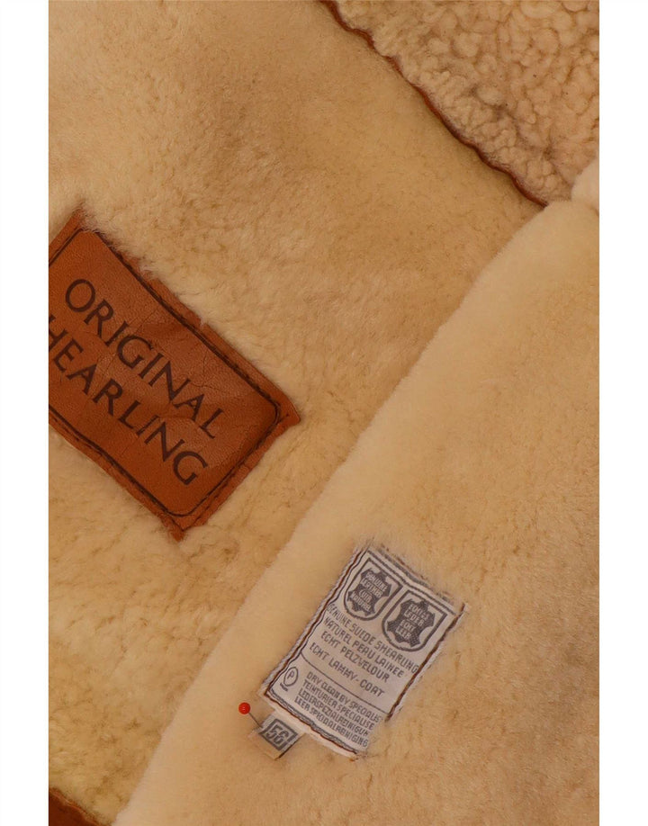 Vintage Ανδρικό Shearling Jacket IT 56 2XL Καφέ