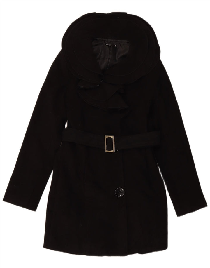 SASCH Γυναικείο Πανωφόρι UK 12 Μεσαίο Μαύρο Πολυεστέρας