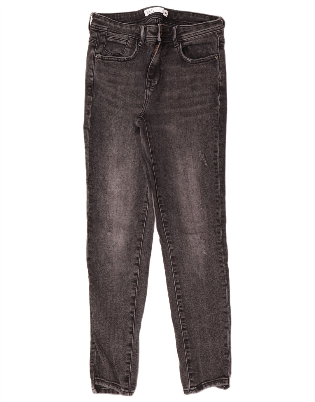 Zara Γυναικεία Skinny Jeans EU 38 Small W28 L27 Gray Cotton Classic