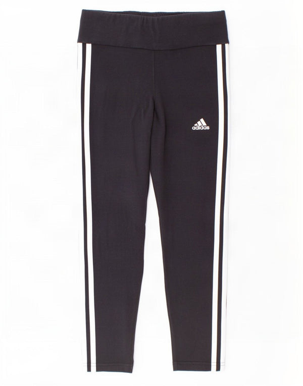 Κοριτσίστικα κολάν Adidas 9-10 ετών Μαύρο βαμβακερό