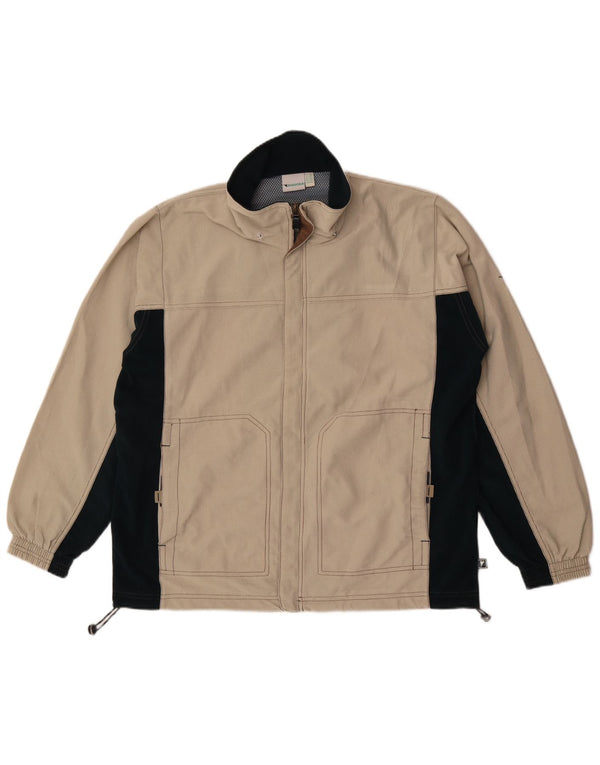 Ανδρική φόρμα Diadora Top Jacket UK 42 Large Beige Colourblock Polyester