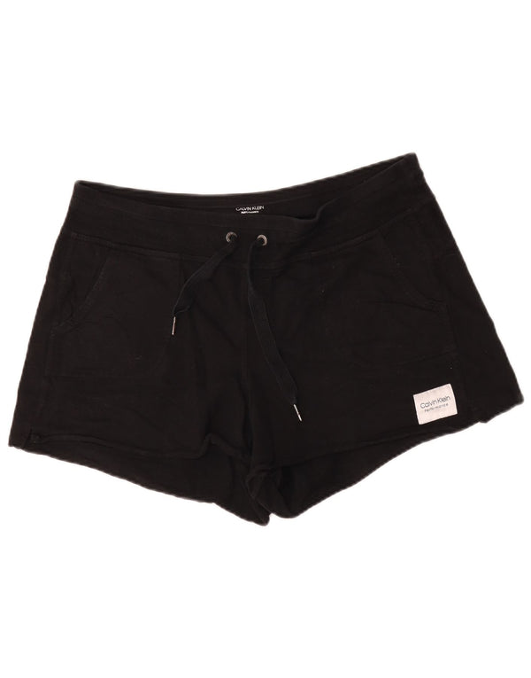 Γυναικείο αθλητικό σορτς Calvin Klein UK 18 XL μαύρο βαμβακερό