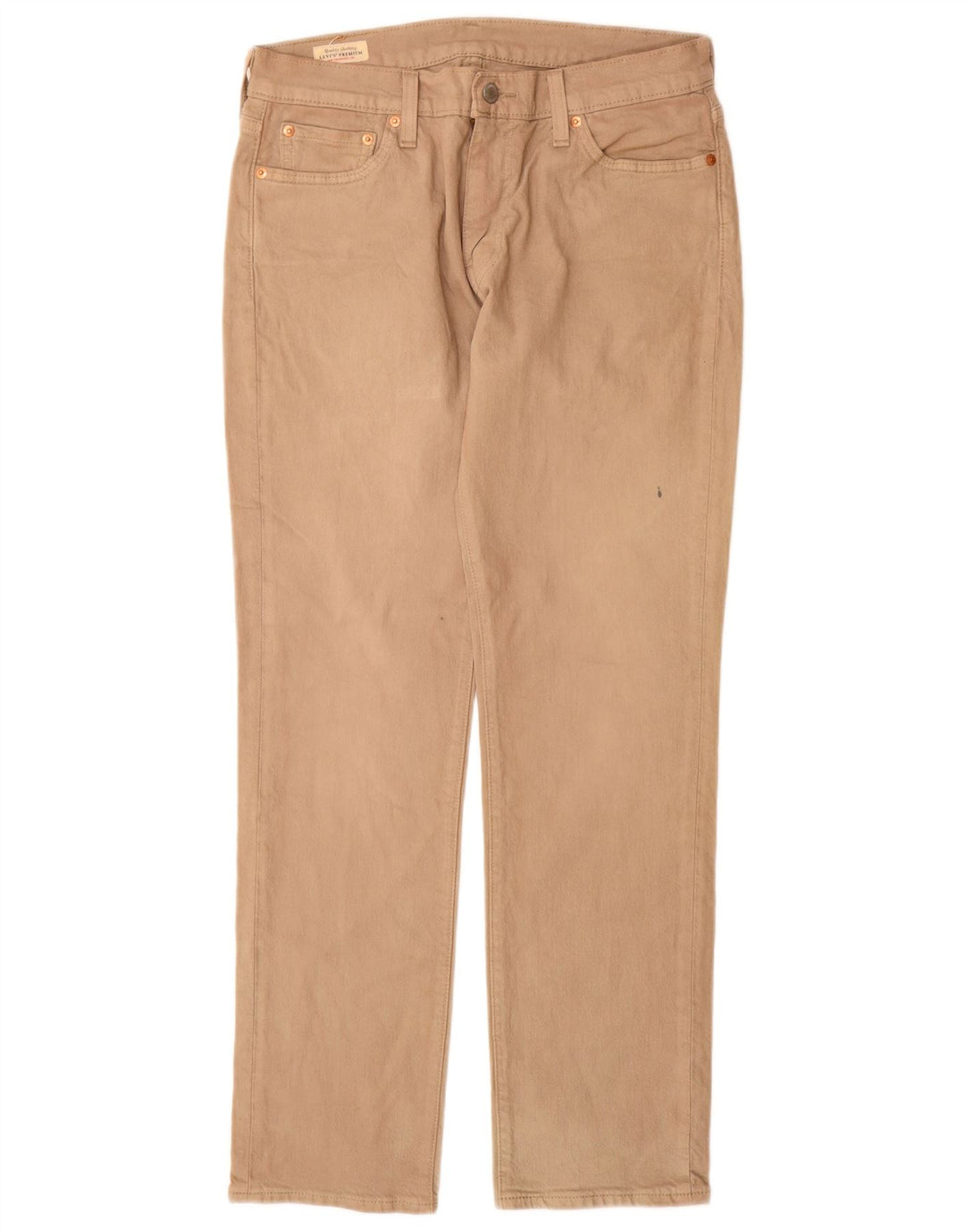 Levi's Mens 511 Slim Jeans W30 L30 Beige Cotton