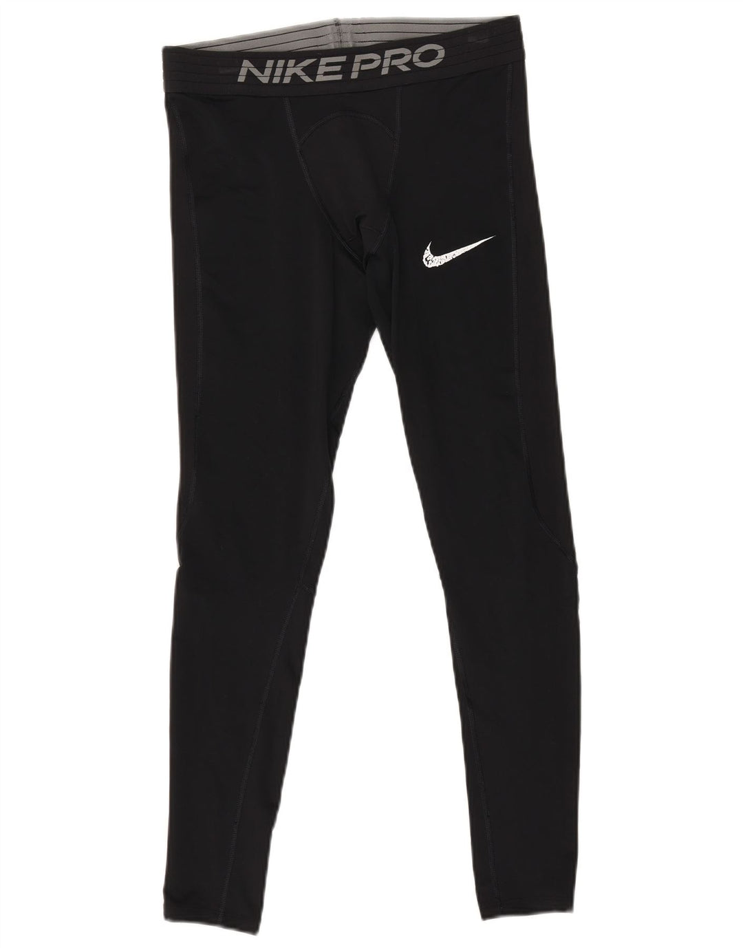 Ανδρικά κολάν Nike γραφικά στενή εφαρμογή από μεσαίο μαύρο πολυεστέρα