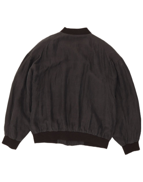 Camel Active Mens Bomber Jacket IT 50 Large Grey Silk