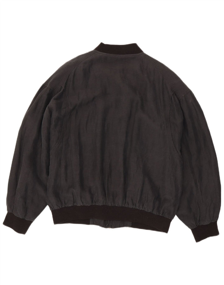 Camel Active Mens Bomber Jacket IT 50 Large Grey Silk