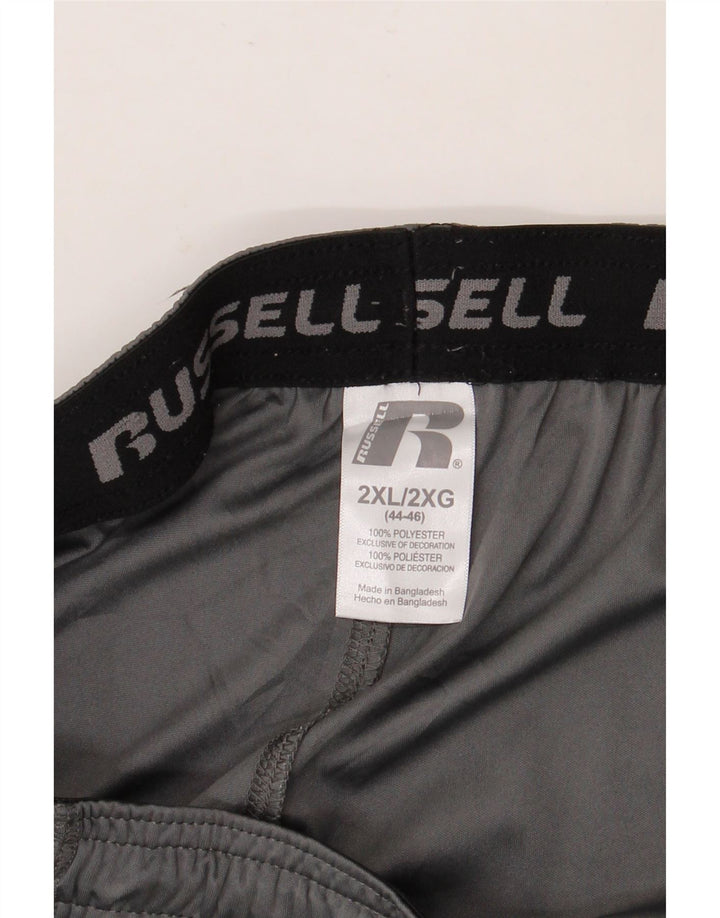 Ανδρικό αθλητικό σορτς RUSSELL ATHLETIC 2XL γκρι πολυεστέρας
