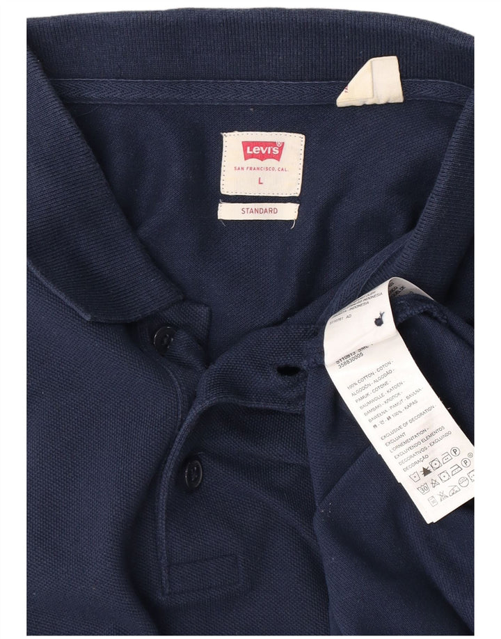Ανδρικό πουκάμισο Levi's Standard Polo, Μεγάλο Navy Blue από βαμβάκι