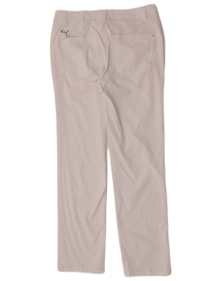 Ανδρικό ίσιο casual παντελόνι Puma W32 L32 Λευκό πολυεστέρα