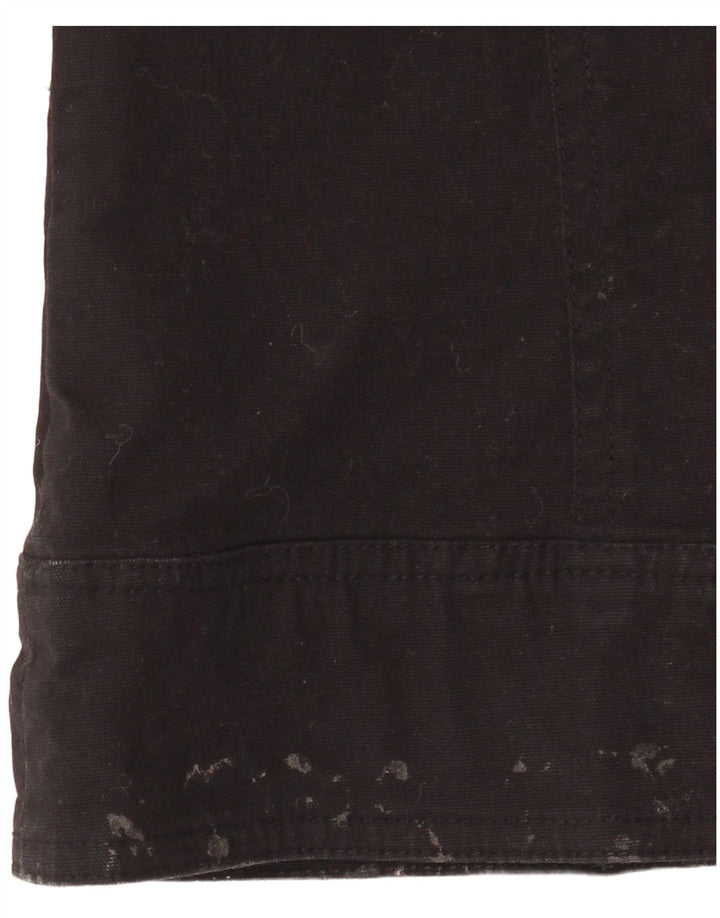 Modana Γυναικείο Παντελόνι Cargo UK 10 Small Black Cotton
