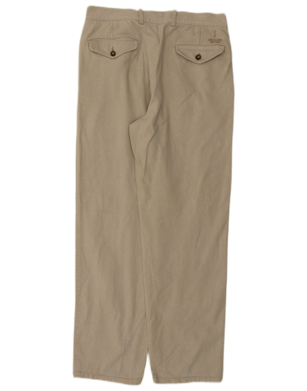 Trussardi Ανδρικό παντελόνι Chino IT 46 Small W29 L30 Beige βαμβακερό