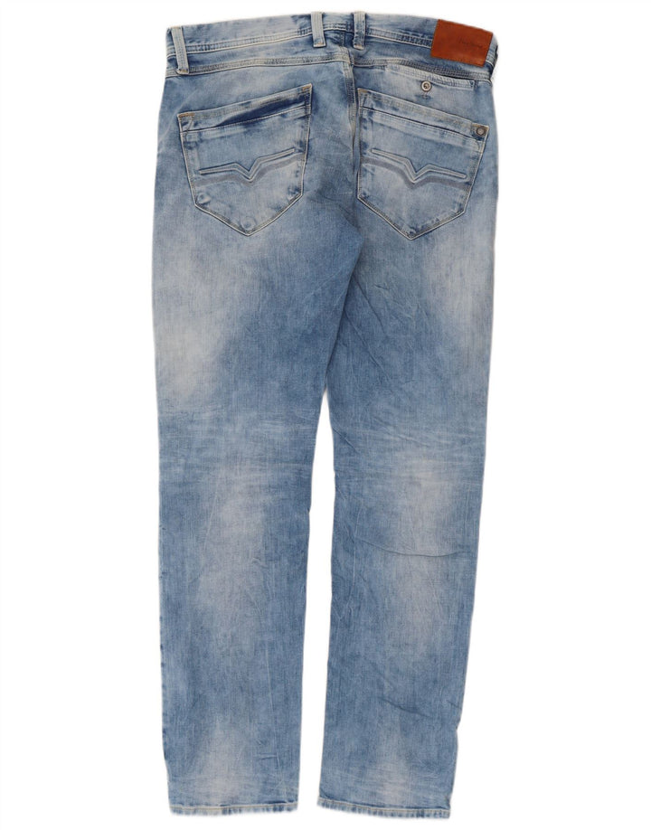 PEPE Jeans Γυναικείο ίσιο τζιν W33 L32 Μπλε βαμβακερό