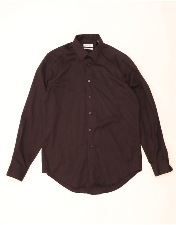 Ανδρικό πουκάμισο Calvin Klein Slim Fit Size 15 1/2 Medium Black