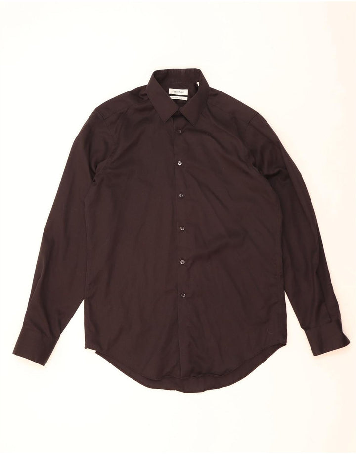 Ανδρικό πουκάμισο Calvin Klein Slim Fit Size 15 1/2 Medium Black