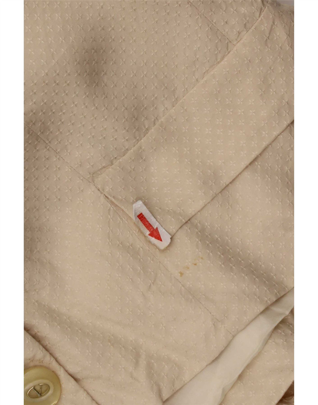 Vintage γυναικείο σακάκι blazer UK 14 μεσαίου μπεζ μετάξι