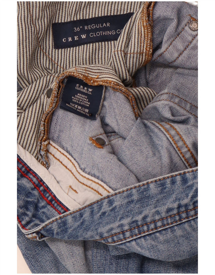 ΕΝΔΥΜΑΤΑ CREW Ανδρικό τζιν ίσιο W36 L31 Μπλε βαμβακερό