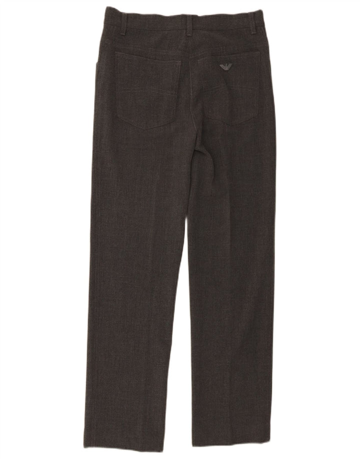 Armani Γυναικείο ίσιο casual παντελόνι W30 L28 Γκρι Πολυεστέρας