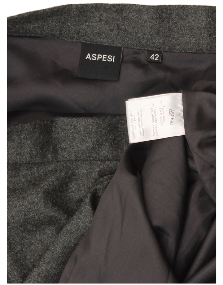 Aspesi Γυναικεία Φούστα A-Line IT 42 Medium W28 Γκρι μαλλί