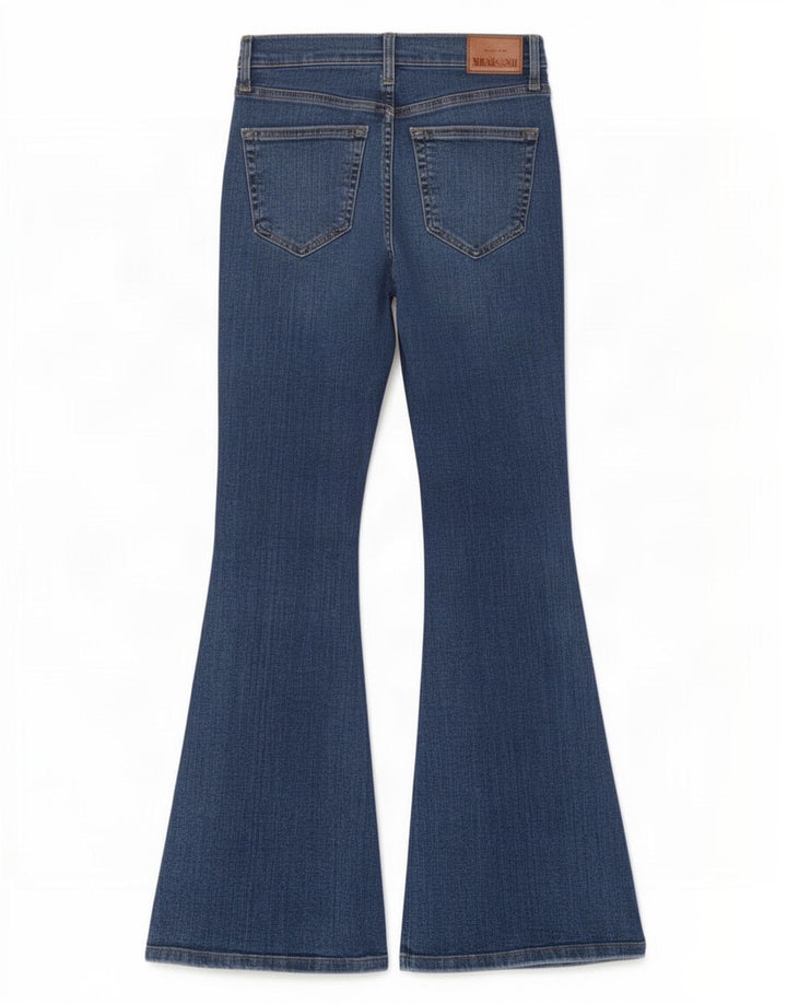Topshop Γυναικείο Τζιν Jamie Flared W24 L28 Μπλε βαμβακερό