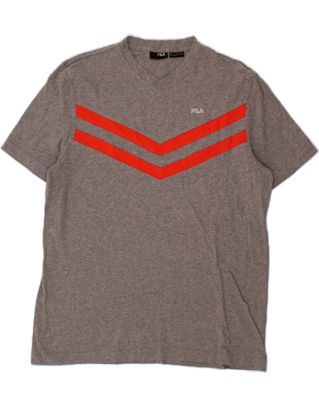 FILA Mens T-Shirt Top Large Grey Cotton Vintage Fila and Second-Hand Fila from Messina Hembry 